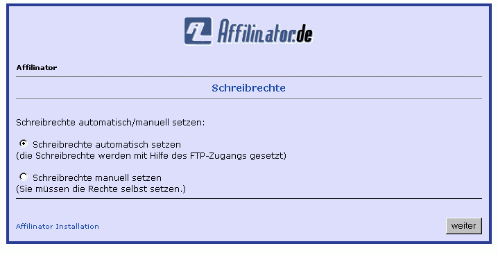 Schreibrechte setzen